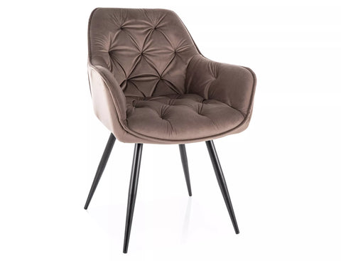 Designer Stuhl Eternity Velvet Brown