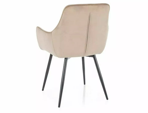 Designer chair Eternity faux leather grey 