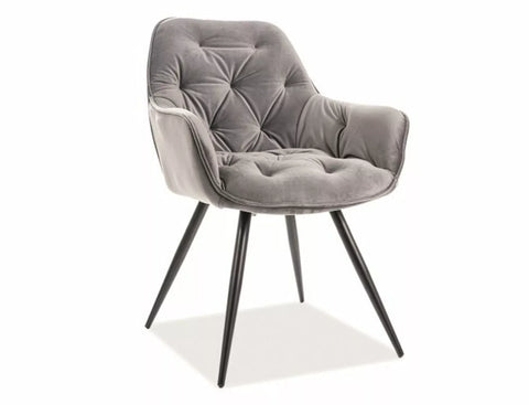 Designer Chair Eternity Velvet Grey 