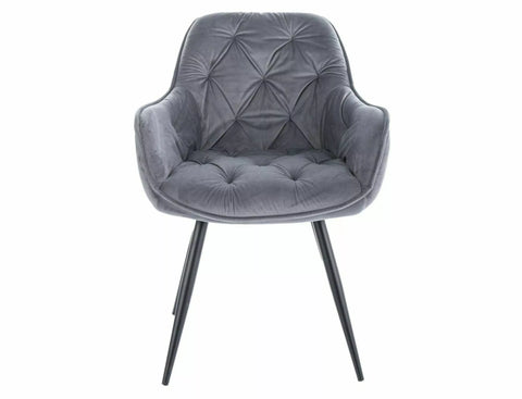 Designer Chair Eternity Velvet Grey 