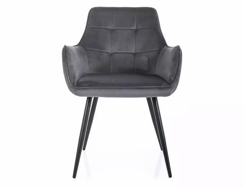 Designer chair Eternity faux leather grey 