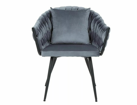 Designer chair Nivo Velvet Grey 