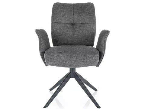 Designer chair Alibi Velvet Black