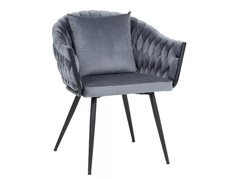 Designer chair Nivo Velvet Grey 