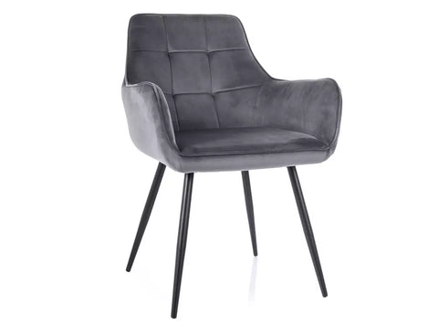 Designer chair Eternity faux leather grey 