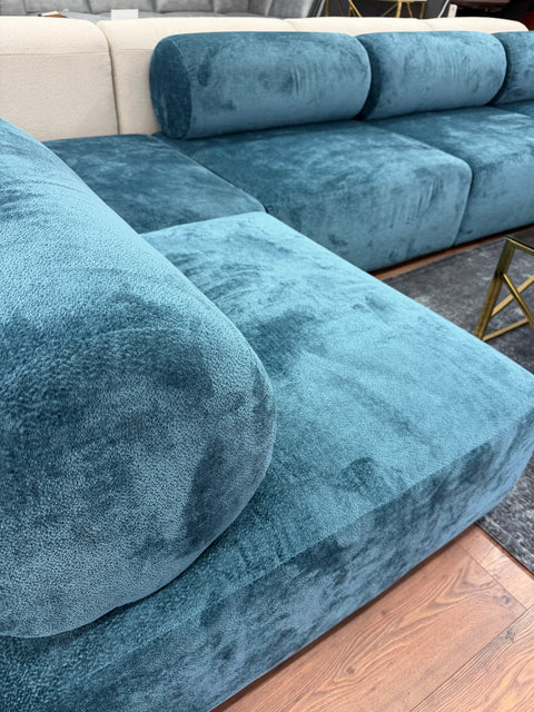 Sofa Luna SOFORT VERFÜGBAR "Aphrodite Blue"