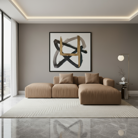 Designer Sofa Vento + Hocker