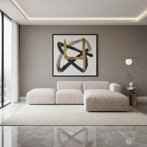 Designer Sofa Vento + Hocker