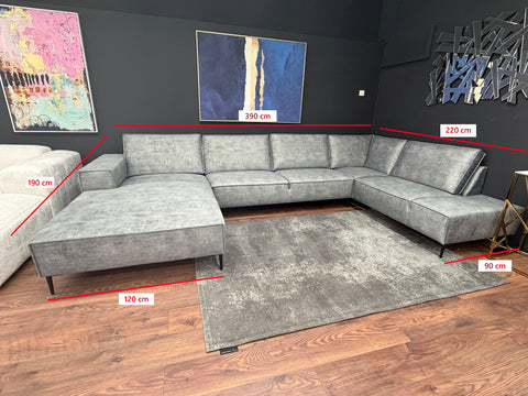 Sofa Atlanta 390cm SOFORT VERFÜGBAR "Grey"