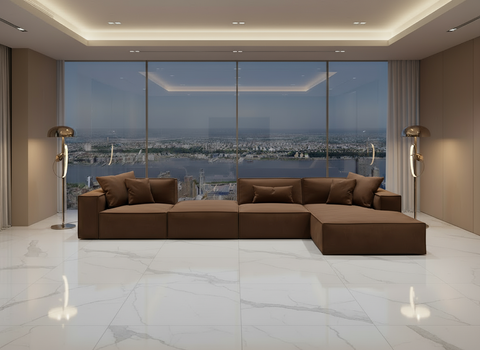 Designersofa Bellagio One + Hocker