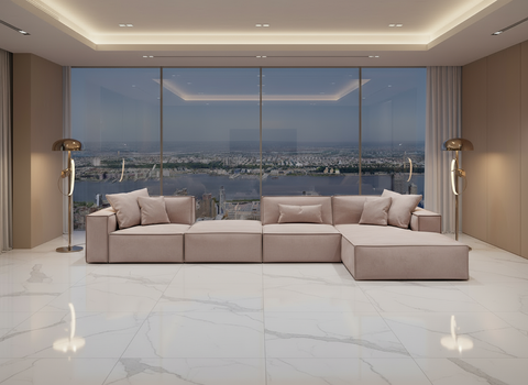 Designersofa Bellagio One + Hocker