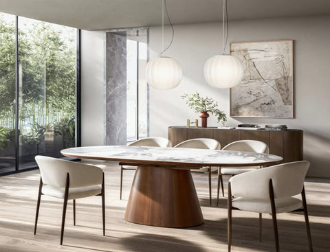 Designer Esstisch Marocco mit Auszug 160–200 cm