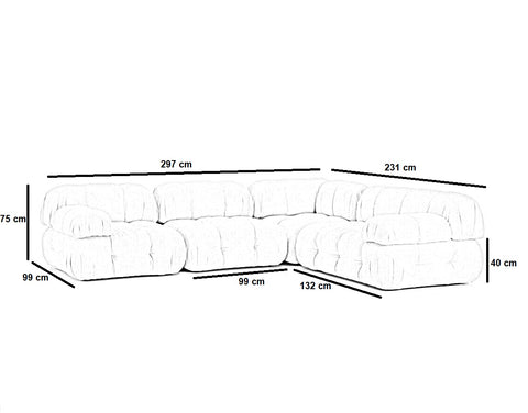 Designer sofa Nabucco Corner 