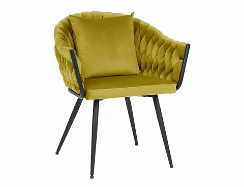 Designer Chair Nivo Velvet Curry 