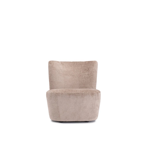 Designer lounge chair Casto Velvet Grey 