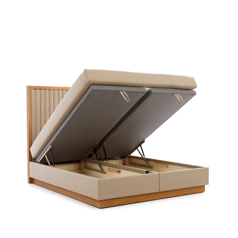 Designer Boxspringbett Verona mit Matratze & Topper