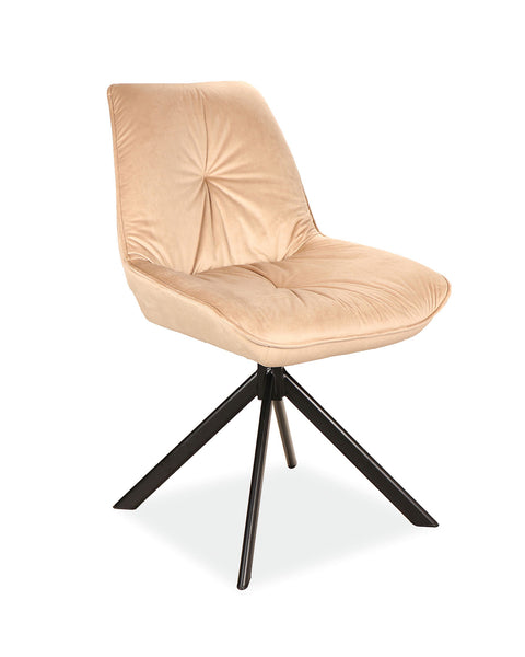 Designer Chair Boog Velvet Beige