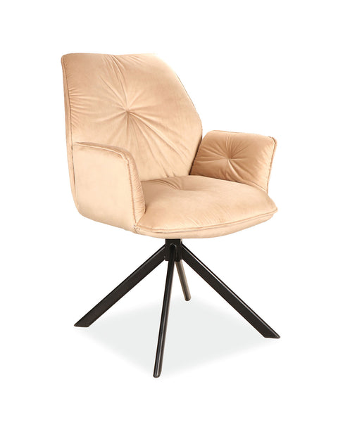 Designer Chair Boog II Velvet Beige