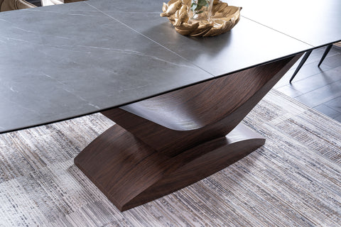 Designer dining table Dulce with extension 180-240 cm