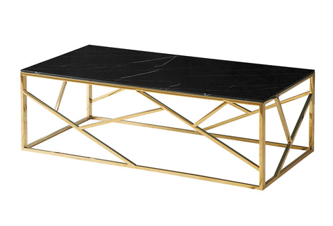 Designer coffee table Elegance Marble Black