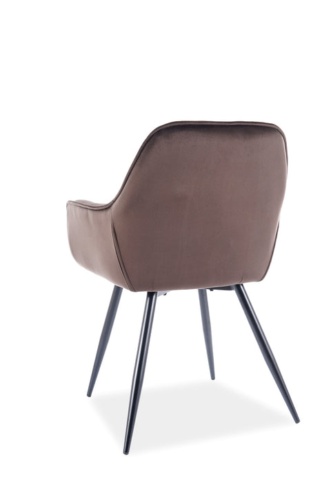 Designer Chair Eternity Velvet Brown 