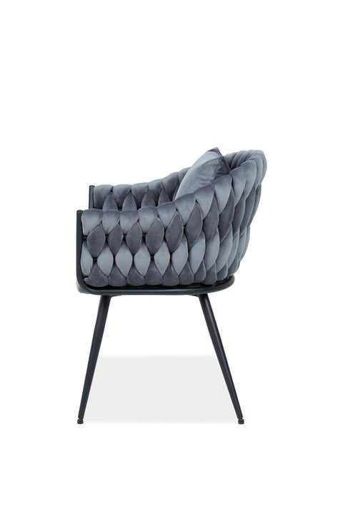 Designer chair Nivo Velvet Grey 