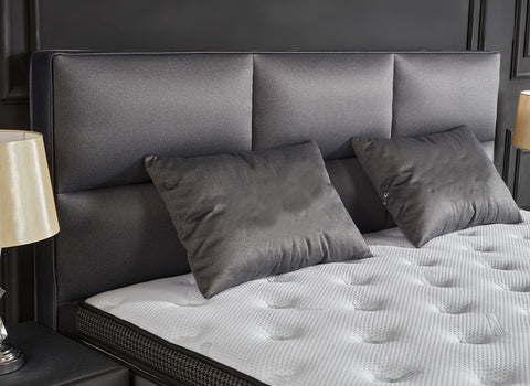 Designer Boxspringbett Hamilton inkl. Matratze & Stauraum - Luxano