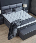 Designer Boxspringbett Hamilton inkl. Matratze & Stauraum - Luxano