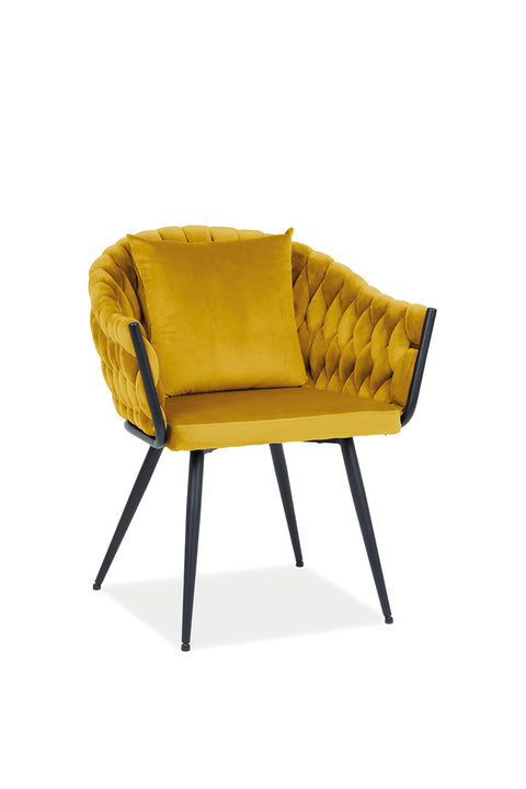 Designer Chair Nivo Velvet Curry 