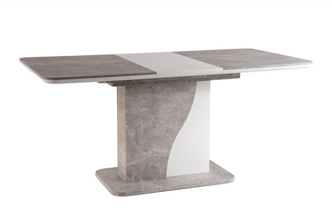 Designer dining table Siri with extension 120-160cm