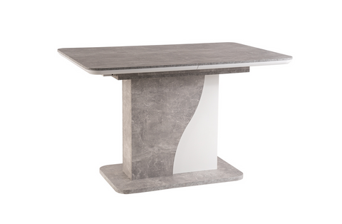 Designer dining table Siri with extension 120-160cm