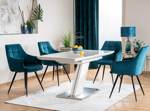 Designer dining table Toronto with extension 120-160cm