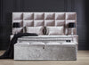 Designer Boxspringbett Venezia inkl. Matratze & Stauraum - Luxano