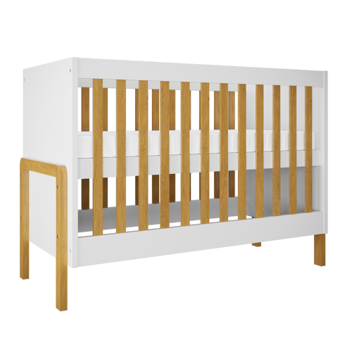 Designer baby bed Viktor including mattress 