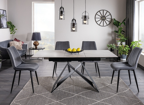 Designer dining table Westin Small with extension 120- 160cm