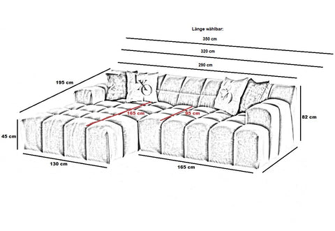 Designer sofa Beluga One 