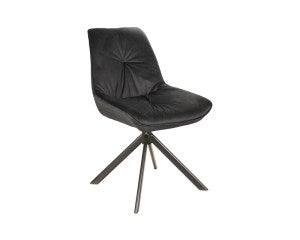 Designer Chair Boog Velvet Black