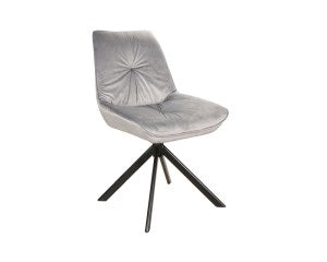 Designer Chair Boog Velvet Grey