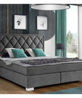 Designer Boxspringbett Leon mit Matratze & Topper - Luxano