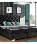 Designer Boxspringbett Leon mit Matratze & Topper - Luxano