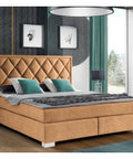 Designer Boxspringbett Leon mit Matratze & Topper - Luxano