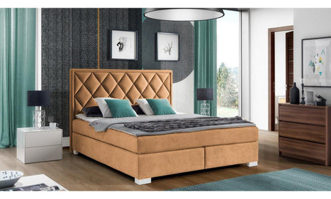 Designer Boxspringbett Leon mit Matratze & Topper - Luxano