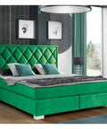 Designer Boxspringbett Leon mit Matratze & Topper - Luxano