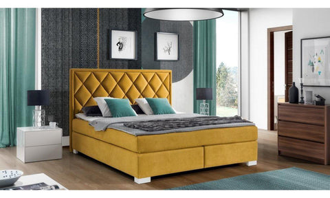 Designer Boxspringbett Leon mit Matratze & Topper - Luxano