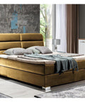 Designer Boxspringbett Lugo mit Matratze & Topper - Luxano