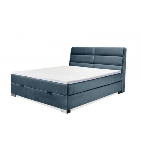 Designer Boxspringbett Lugo mit Matratze & Topper - Luxano