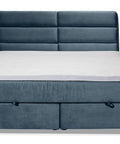 Designer Boxspringbett Lugo mit Matratze & Topper - Luxano