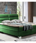 Designer Boxspringbett Lugo mit Matratze & Topper - Luxano