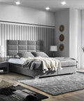 Designer Boxspringbett Multi mit Matratze & Topper - Luxano