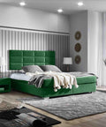 Designer Boxspringbett Multi mit Matratze & Topper - Luxano